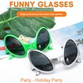 thumbnail image 6 of New Alien Glasses Funny Holiday Party Sunglasses Halloween Adults Kid Party Supplies Rainbow Lenses ET Sun Glasses Shades, 6 of 9