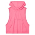 thumbnail image 6 of Craaazy Athletic Shirts for Women Sleeveless Hooded Solid Color Mesh Tank Tops for Everyday Casual Wear, 6 of 9