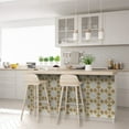 thumbnail image 6 of Mi Alma Vinyl Backsplash Decor - Beige Vintage Flower Peel & Stick Tiles 6x6, 6 of 14