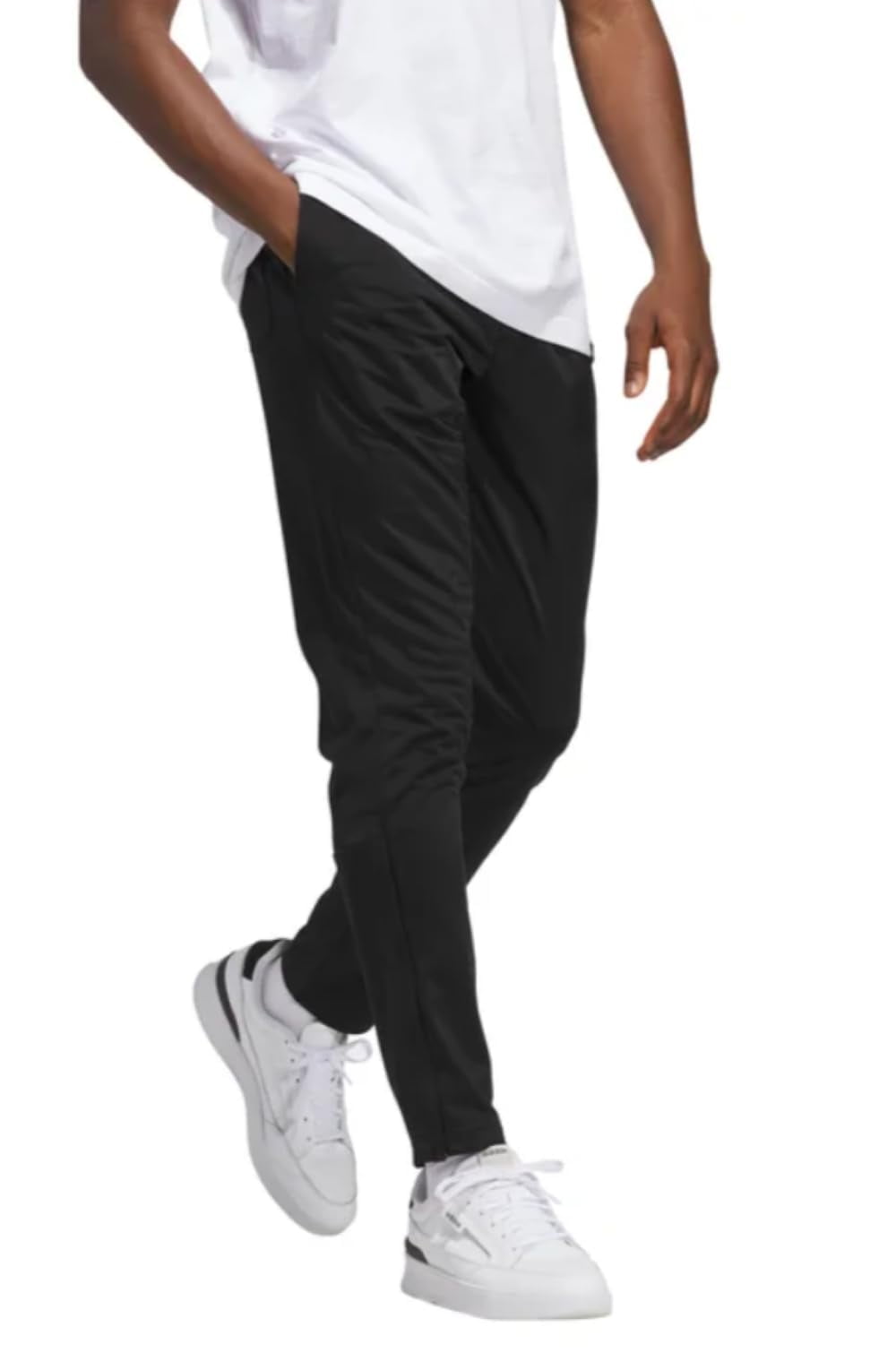 adidas Men's Essential Tricot Track Pant (US, Alpha, Small, Regular, Regular, Black)