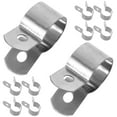 thumbnail image 6 of HEATSHAKING 10Pcs U-Bolt Hose Clamp for Saddle Clips Outdoor Use 3.00X2.20X1.20In, 6 of 8