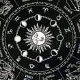 thumbnail image 3 of Mantel de altar, cartas del tarot, servilletas de mesa, suministros de brujería, mantel, círculo del zodíaco, signos del horóscopo, 3 of 5