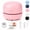Pink, variant on Portable Mini Desk Vacuum Cleaner Compact Mini Powerful Desktop Cleaner with Brush Cute Low Noise USB Recharging for Office Home Cleaning Eraser Crumbs, Dust, Computer Keyboard and Car