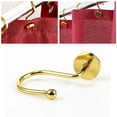 thumbnail image 3 of Gold Shower Curtain Hooks Rustproof Shower Curtain Rings For Bathroom Metal Shower Hooks For Shower Curtain Rod Modern Decorative Shower Curtain Hangers,Metal Circular Hook,Gold,2.7x2.3", 3 of 5