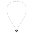 thumbnail image 5 of Carefree Mystique Butterfly Black Onyx Sterling Silver Pendant Necklace Female Adult, 5 of 6