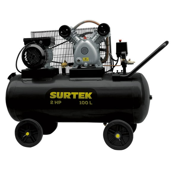 Compresor de aire horizontal SURTEK 100 L 2 HP 120 V 115 psi