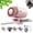 Pink, variant on Car Clip On Air Conditioner Fan with LED Display, 360° Rotating Semi-Cooling Clip Fan, Portable Ac for Car, USB Rechargeable, 199 Speeds Adjustable, for Cars, Office Work, Outings