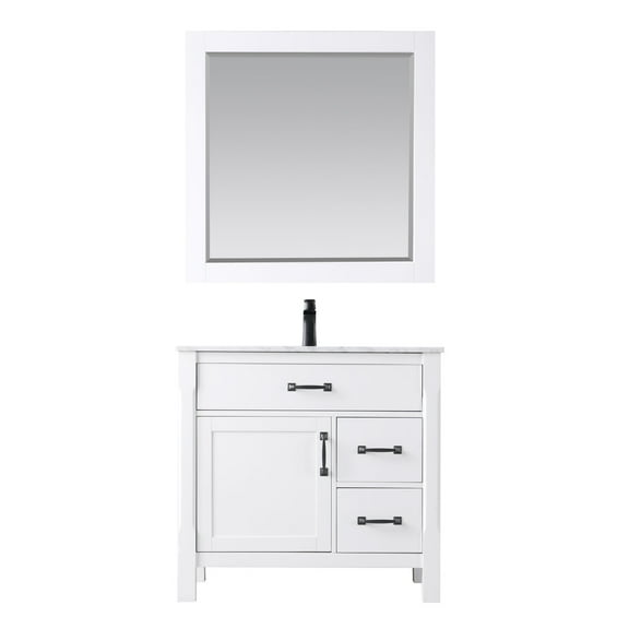 Altair 535036-Ca Maribella 36" Free Standing Single Basin Vanity Set - White