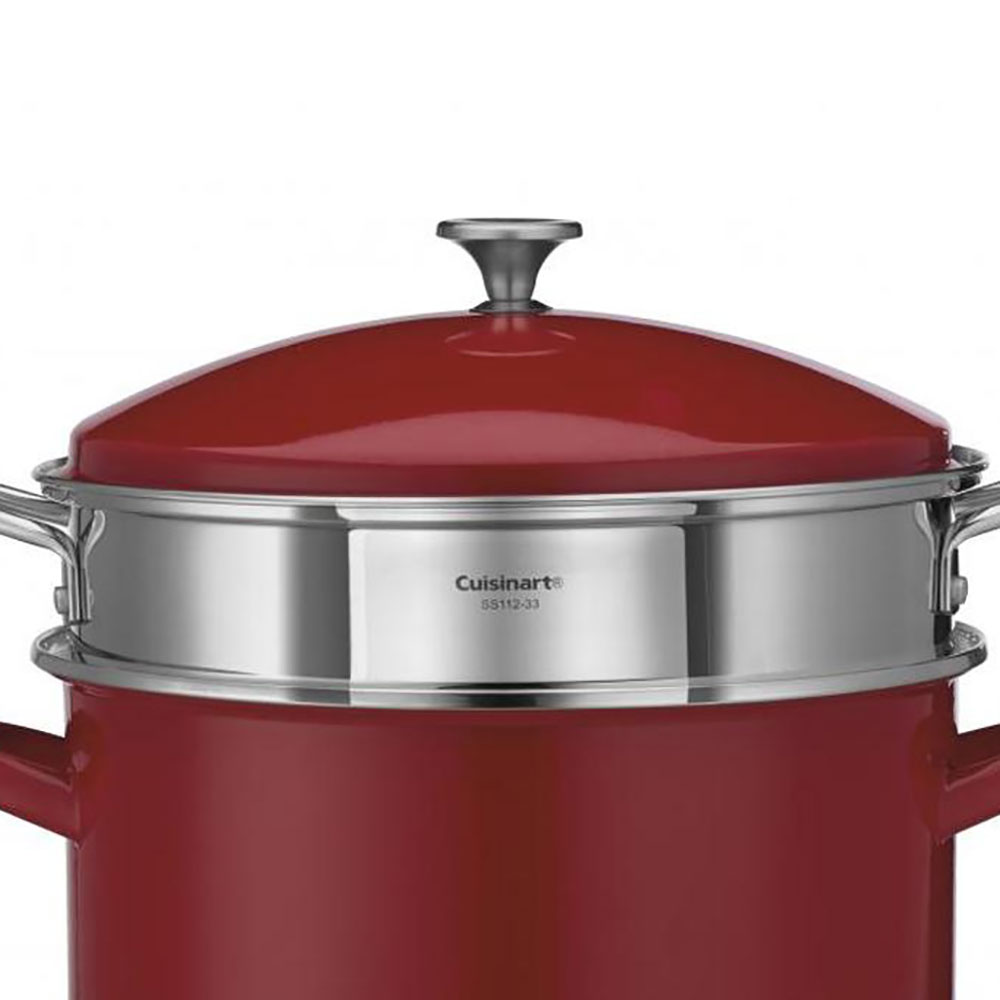 Cuisinart 20 Quart Stockpot w/ SelfSteaming Steamer Insert & Cover Set