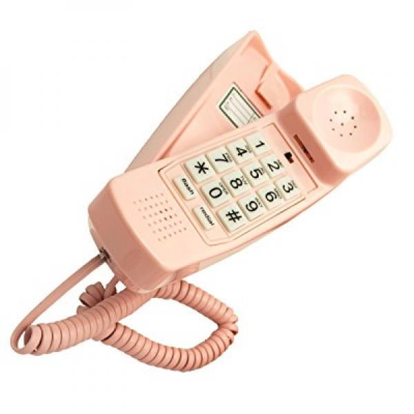 Retro Novelty Telephone Phone for Hearing impaired iSoHo Phones Black an Improved Version of The Princess Phones in 1965 Style Big Button Corded Phone Phones for Seniors
