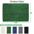 thumbnail image 6 of Nefoso Shag Area Rug, 7ft x 10ft Soft Fluffy Area Rugs for Living Room Bedroom Decor Carpet, Dark Green, 6 of 6