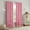 PINK, variant on Eclipse Kids Tiered Ruffle Solid 100% Blackout Back Tab 63" long x 40" wide Curtain panel in White