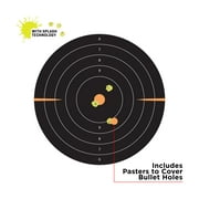 EZ Aim Bullseye Paper Shooting Targets, 12.5W x 12.5H, 0.39 lb, 4-Pack, Multi