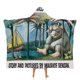 thumbnail image 1 of Donde Viven los Monstruos Manta Capa con Capucha Anti-Bolitas, Manta de Lana Ártica Suave, Manta Portátil de Felpa Ligera y Lujosa, Poncho para Siesta en Casa y Oficina, 100*130cm, 1 of 6