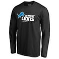 thumbnail image 2 of Men's Black Detroit Lions Team Lockup II Long Sleeve T-Shirt, 2 of 3