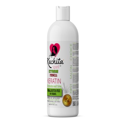 Kachita Spell Brazilian Keratin Treatment Alisado de Keratina Formaldehyde Free, 16 fl oz / 473 mL Made in USA