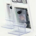 thumbnail image 5 of Clear Adjustable Trading Card Mount & Display Shelf Stand for Graded Collectibles | PS Material, Fits 4.75"-6.25" Cards | Wall or Shelf Mount for Living Room, Office, Game Room Decor, 5 of 14