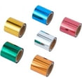 thumbnail image 1 of 6 rollos de papel de transferencia de calor de 6 colores, rollos de papel de estampación en caliente de 4 cm de ancho, rollos de papel de transferencia de calor metálicos, 1 of 9