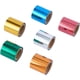 thumbnail image 1 of 6 rollos de papel de transferencia de calor de 6 colores, rollos de papel de estampación en caliente de 4 cm de ancho, rollos de papel de transferencia de calor metálicos, 1 of 9