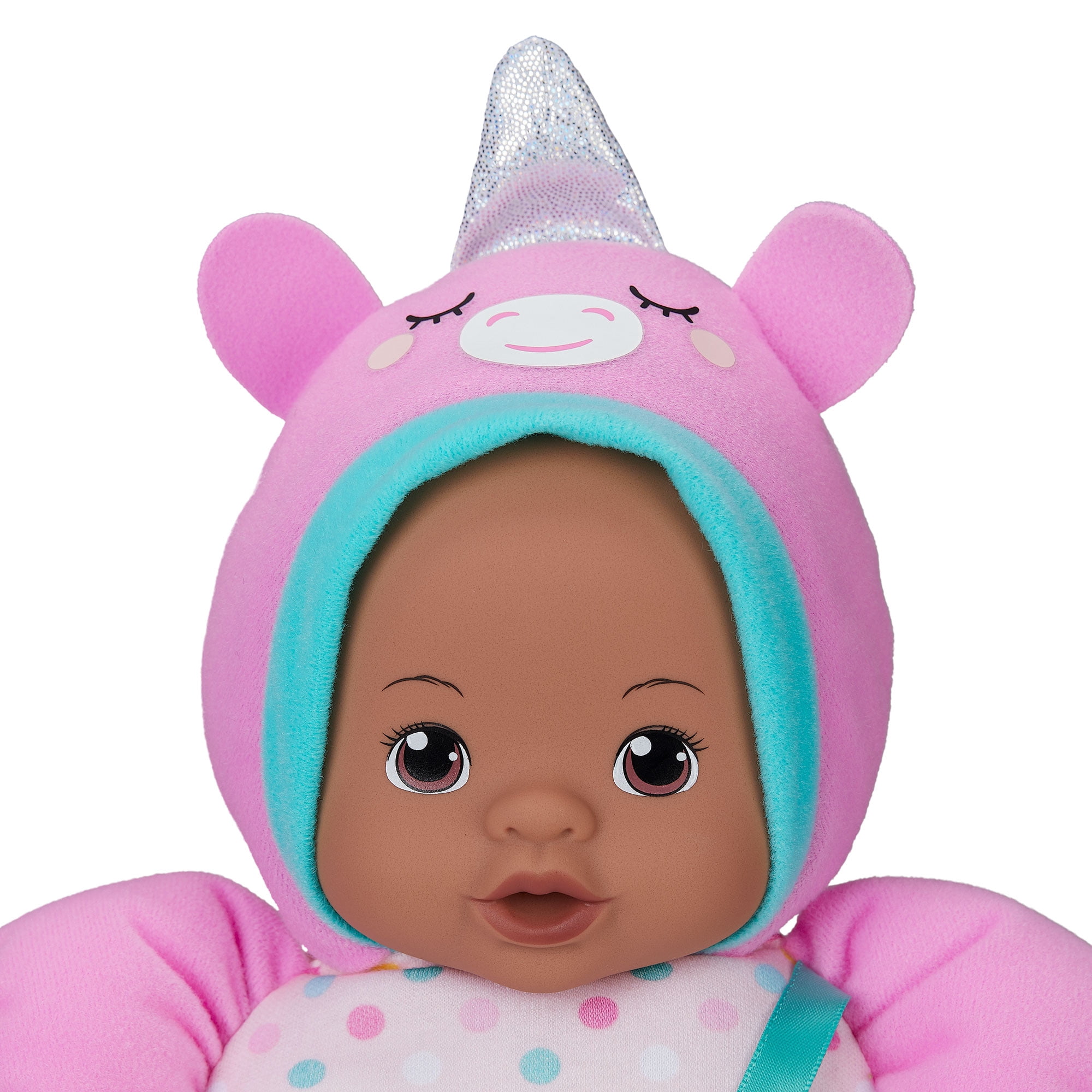 My Sweet Love 10" Soft Baby Doll with Pacifier, Dark Skin Tone, Unicorn Theme