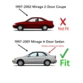 thumbnail image 3 of Heated Back Window Back Glass Compatible with Mitsubishi Mirage 4 Door Sedan 1997-2001 Models, 3 of 6