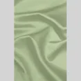 thumbnail image 2 of Gorgeous Home Linen 3pc Kitchen Window Curtain Set Foam Lined Rod Pocket Faux Silk 2 Tiers 1 valance Solid Color Sage Green, 2 of 5