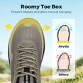 thumbnail image 3 of FitVille Men's Extra Wide Trail Running Shoes, Breathable Lightweight Sneakers for Men with Arch Support, 3 of 7
