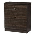 thumbnail image 1 of Pemberly Row Commode de Rangement Contemporaine à 3 Tiroirs en Bois Couleur Espresso, 1 of 6
