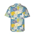 thumbnail image 3 of Daiia Cute Poodle Dog Hawaiian Shirt for Men Gentle Cotton Regular Short Sleeve Casual-3X-Large, 3 of 9