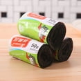 thumbnail image 3 of 1 Rolls 13Bags/Roll Household Trash Can Bin Black 40x50cm Garbage Bag Rubbish Bag Disposable Plastic Bags, 3 of 8