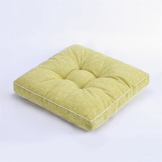 Xiao Hua Cojín para jardín, terraza, hogar, cocina, oficina, grueso y cómodo, verde claro, 40,6 x 40,6 cm