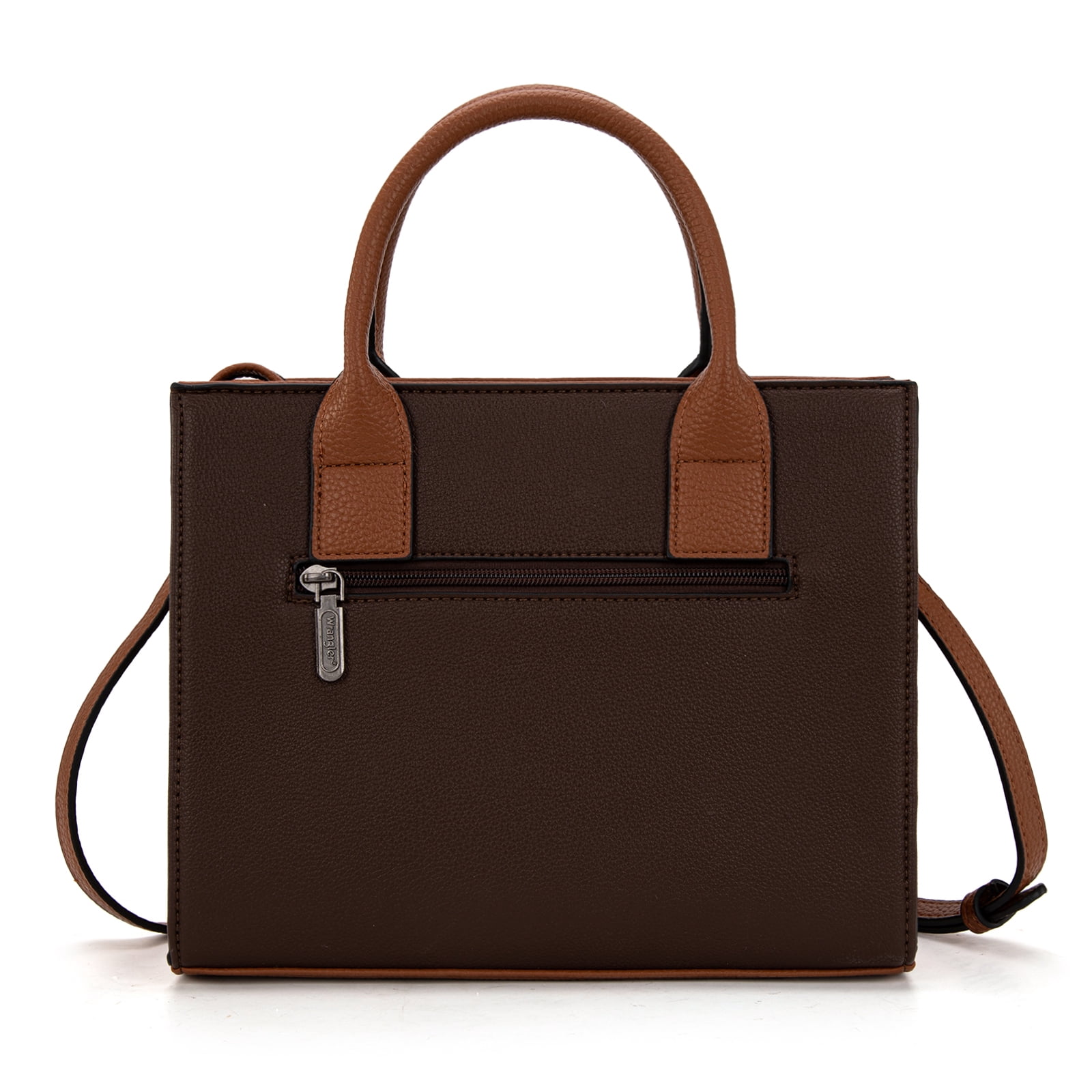 Wrangler Tote Bags for Women and Purse for Women with Adjustable Strap, Coffee