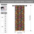 thumbnail image 3 of Monster Cartoon Truck Brown Pattern Blackout Curtains,Triple Weaved Fabric,Thermal Insulated,Room Darkening,Grommet Top,2 Panels,42x84in(107x213cm), 3 of 6