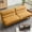 Yellow, variant on Pingliang Home Modern Futon Adjustable Backrests Convertible Sofa Bed 2-Seat Loveseat,Yellow