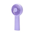 thumbnail image 2 of Clearance Mini Portable Fan, Compact with 3 Speeds, Handheld and Desktop Use with Stand, USB Rechargeable, Lightweight, Purple (for Travel and Personal Use), 2 of 4