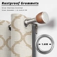 thumbnail image 6 of 2 Panels Outdoor Curtains for Patio Waterproof 54"x108" Beige Moroccan Weatherproof Privacy Outsides Curtains, Morocco Geometric Quatrefoil Lattice Grommet Thermal Drapes for Cabana Porch Pergola, 6 of 8