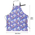 thumbnail image 6 of Goofa flower Skull cartoon Printed Waterproof Apron 33" Chef Aprons for Men Heavy Duty Chemical Work Apron Adjustable Bib Apron, 6 of 9