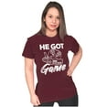 thumbnail image 3 of He Got Game Womens Slim Fit Graphic Tee Brisco Brands S, 3 of 5