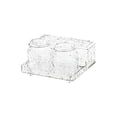 thumbnail image 1 of Juego de portavasos para cepillos de dientes, organizador de encimera de baño, almacenamiento de decoración de moda Claro, 1 of 9