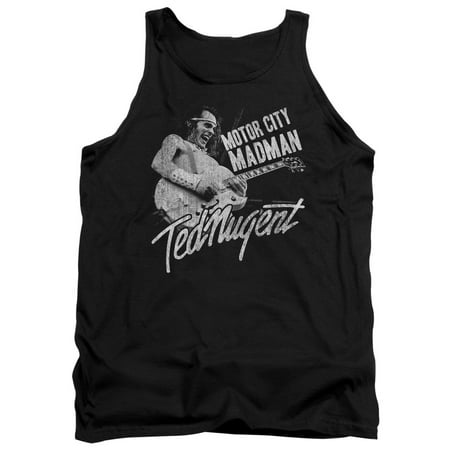 Ted Nugent Iconic Rock Music Guitarist Motor City Madman Adult Tank Top (Best Southern Rock Guitarists)