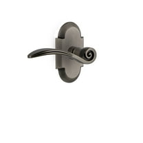 Nostalgic Warehouse Cotswn_Prv_234_Nk_Rh Swan Right Handed Privacy Door Lever Set - Grey
