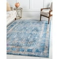 thumbnail image 7 of Unique Loom Williamsburg Brighton Rug Blue/Beige 3' 3" x 5' 3" Rectangle Border Bohemian Perfect For Living Room Bed Room Dining Room Office, 7 of 7