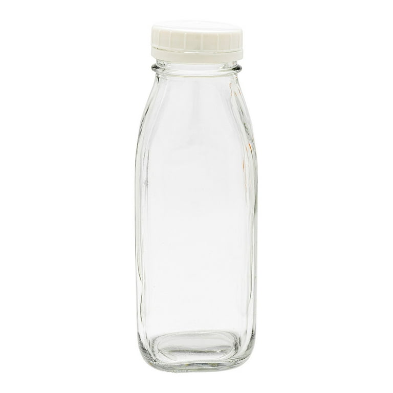 French Countryside 16 oz Glass Square Bottle - Tamper-Evident