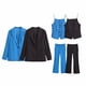 thumbnail image 2 of Conjunto de 3 piezas para mujer HH TRAF: chaqueta de traje de manga larga + chaleco de tirantes finos sin mangas con cuello cuadrado y espalda descubierta + pantalones casuales de 2 colores, 2 of 5