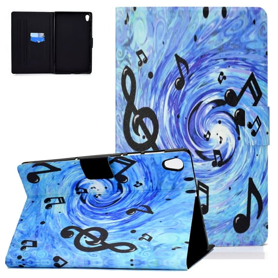 Allytech Case Comaptible with Lenovo Tab M10 HD 2nd Gen TB-X306X / Smart Tab M10 HD 2nd Gen TB-X306F, PU Slim Shell Shockproof Back Multi Angle Stand Cover Case with Auto Wake/Sleep, Music