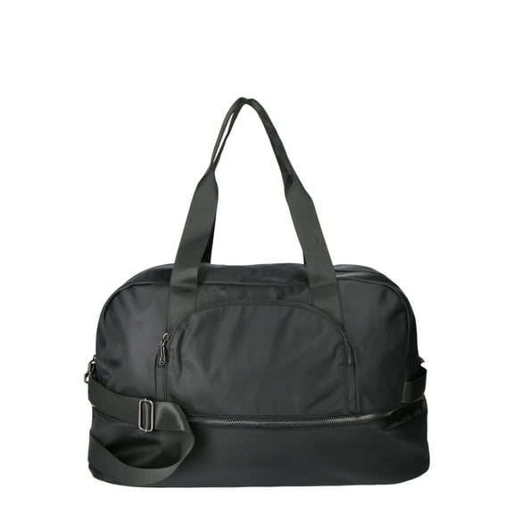 No Boundaries Women's Dome Weekender Duffel Bag, Denim