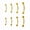 8pcs Eyebow Piercing-Gold, variant on G23 Solid Titanium Eyebrow Piercing Jewelry, Gold Black Rose Gold Silver Pink Rainbow Eyebrow Rings 16G Curved Barbell,Tiny Vertical Labret Lip Jewelry Rook Piercing Jewelry for Women and Men