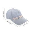 thumbnail image 2 of Masteelf Bow Baseball Cap 28.00X18.00X12.50CM Sky-blue, 2 of 8