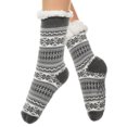 thumbnail image 4 of Angelina Winter-Weight Sherpa-Lined Knitted Thermal Crew Socks (3-Pair Pack), 4 of 5