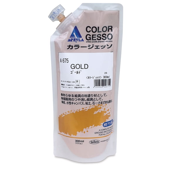 Holbein Acryla Gesso - Metallic Gold, 300 ml pouch